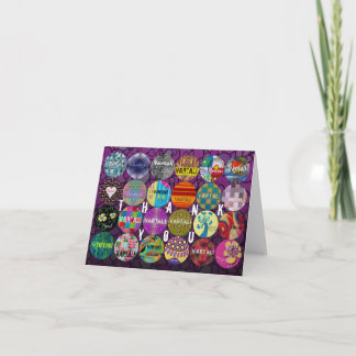 Vartali Thank You Card 8 Purple