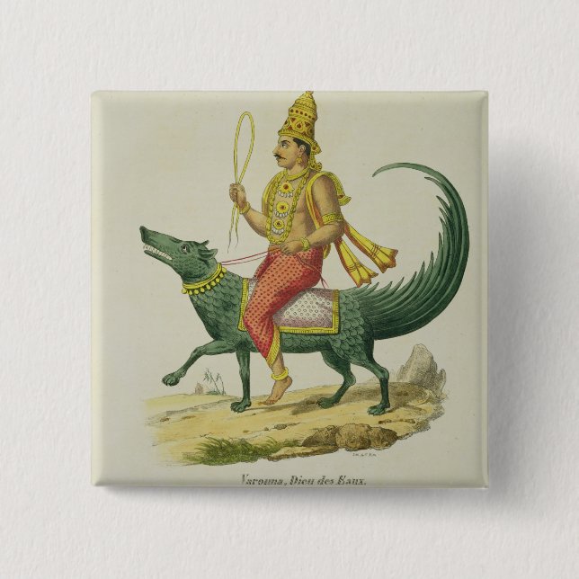 Varuna, God of the Oceans, engraved by Charles Eti Button (Front)