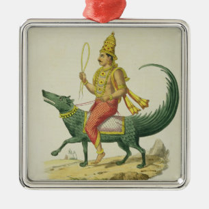 Varuna, God of the Oceans, engraved by Charles Eti Metal Ornament