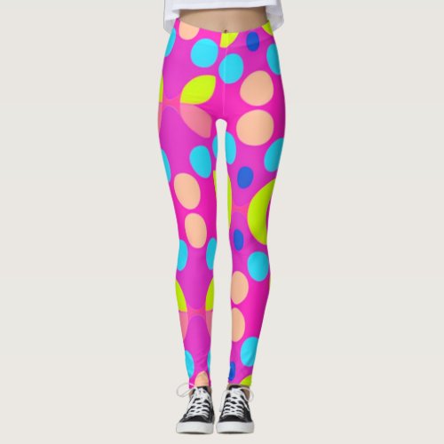  varying dots leggings