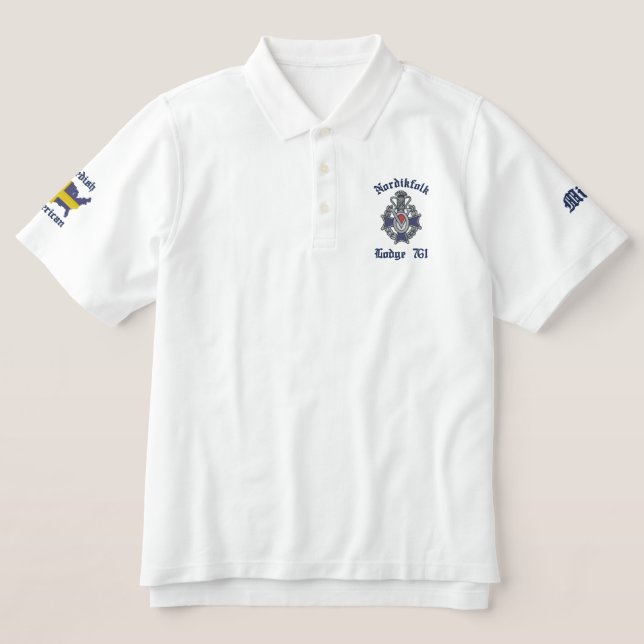 Vasa Order Customize it for your lodge. Embroidered Polo Shirt (Design Front)