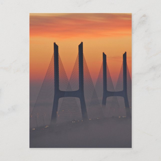 Vasco da Gama Bridge Lisbon Portugal Postcard (Front)