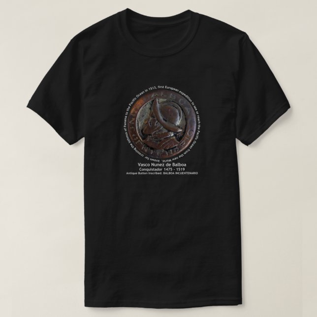 Vasco Nunez de Balboa Conquistador T-Shirt (Design Front)