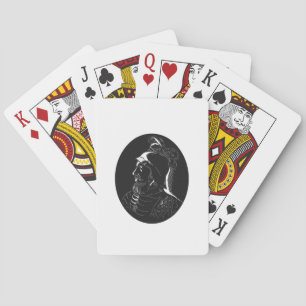Vasco Nunez de Balboa Conquistador Woodcut Poker Cards