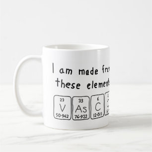 Vasco periodic table name mug