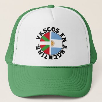 Vascos En Argentina  Ikurriña E Bandera Argentina: Trucker Hat by RWdesigning at Zazzle