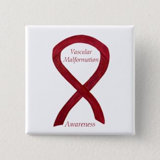 Vascular Malformation Awareness Ribbon Custom Pin