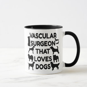 Vascular Surgeon Loves Dogs Mug
