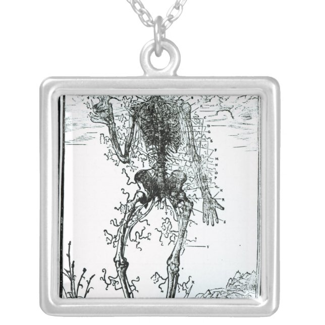 Vascular System of the Body Silver Plated Necklace (Front)