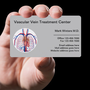 Vascular Vein Center And Health Clinic Business Card