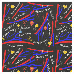 Vascular Veins and Arteries Fabric