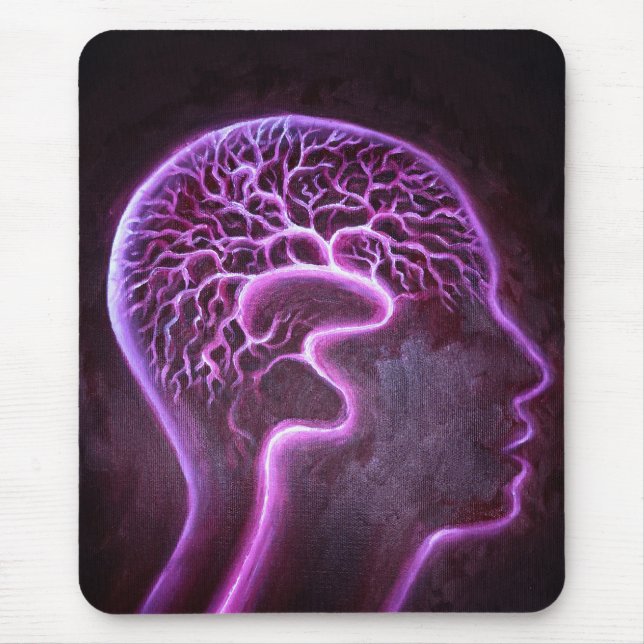 Vascularisation of the human brain mouse pad (Front)