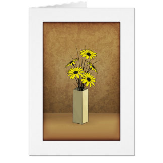 Vase and Flowers card