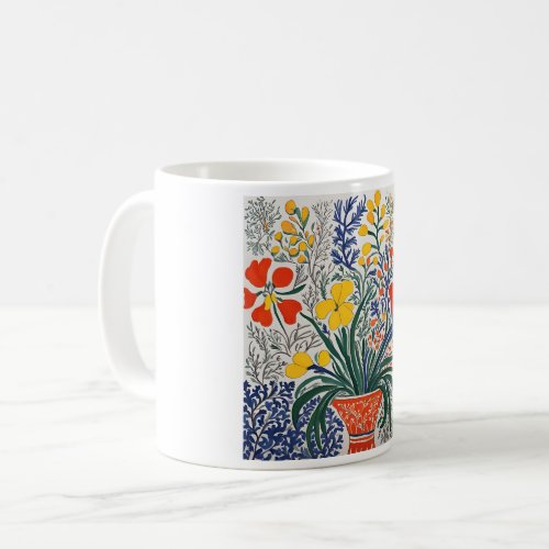 Vase and Wild Flowers  Coffee Mug