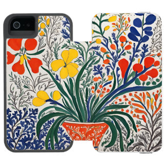 Vase and Wild Flowers  iPhone SE/5/5s Wallet Case
