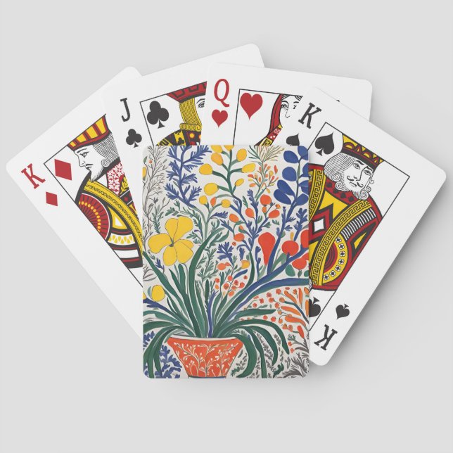 Vase and Wild Flowers  Poker Cards (Back)