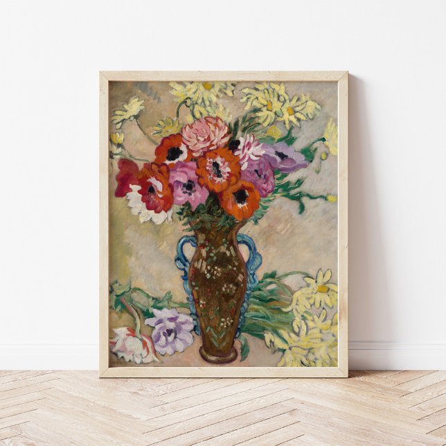 Vase Decorated with Anemones | Louis Valtat Poster (Creator Uploaded)