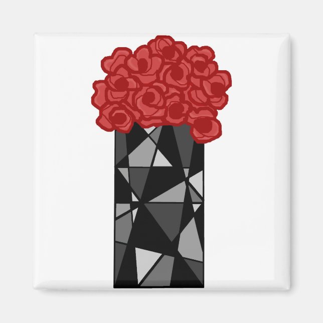 Vase n flowers magnet (Front)