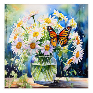 Vase of Daisies Pretty Floral Acrylic Print