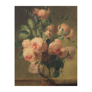 Vase of Flowers 2 2 Wood Wall Decor