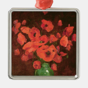 Vase of Flowers 2 Metal Ornament