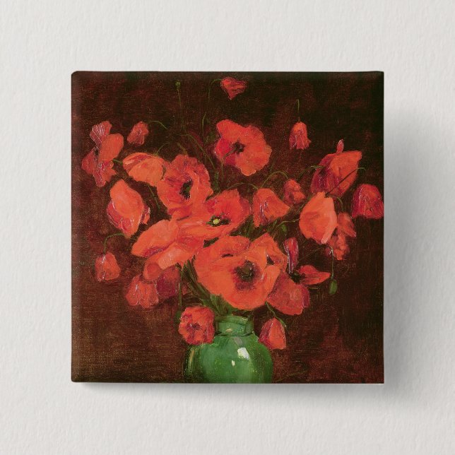 Vase of Flowers 2 Pinback Button (Front)