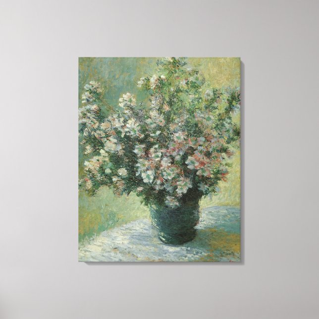 Vase of Flowers by Claude Monet Canvas Print (Front)