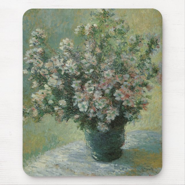 Vase of Flowers by Claude Monet Mouse Pad (Front)