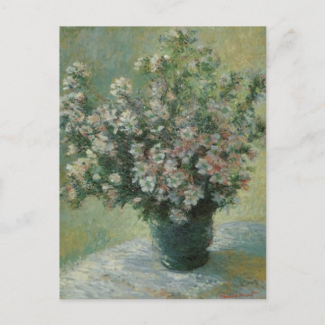 Vase of Flowers by Claude Monet Postcard (Front)