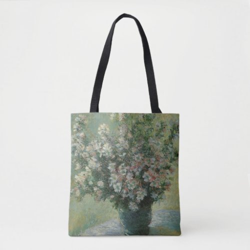 Vase of Flowers by Claude Monet Tote Bag
