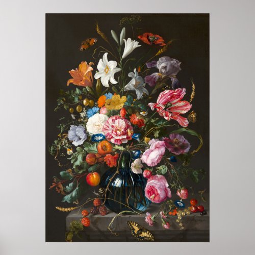 Vase of Flowers by Jan Davidsz de Heem Poster