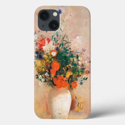 Vase of Flowers by Redon Post_Impressionist iPhone 13 Case