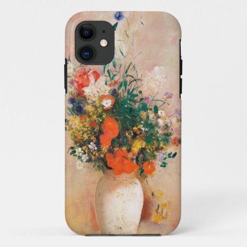 Vase of Flowers by Redon Post_Impressionist iPhone 11 Case