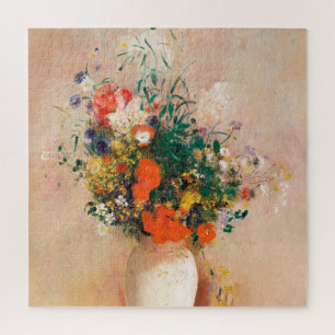 Vase of Flowers by Redon Post-Impressionist Jigsaw Puzzle