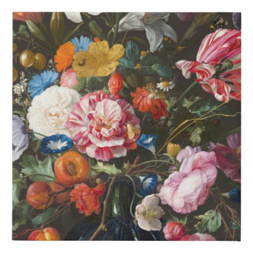 Vase of Flowers Creator Jan Davidsz de Heem Faux Canvas Print