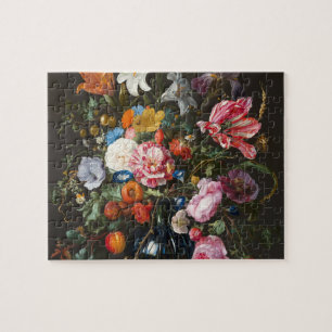 Vase of Flowers. Creator Jan Davidsz de Heem. Jigsaw Puzzle