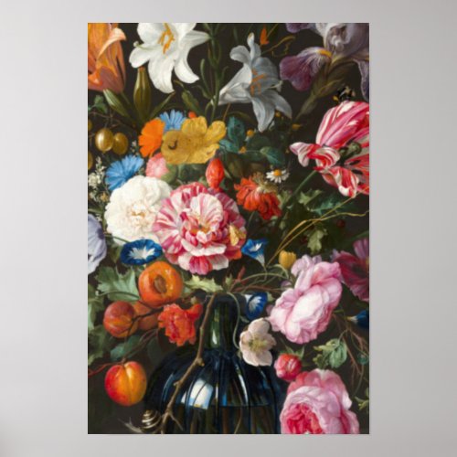 Vase of Flowers Creator Jan Davidsz de Heem Poster