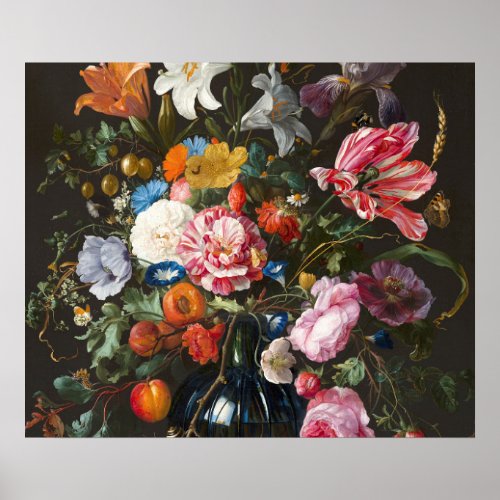 Vase of Flowers Creator Jan Davidsz de Heem Poster