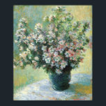Vase of Flowers Fine Art by Claude Monet Poster<br><div class="desc">"Vase of Flowers" is an oil painting by French Impressionism flower painter,  Claude Monet,  1881-82.</div>