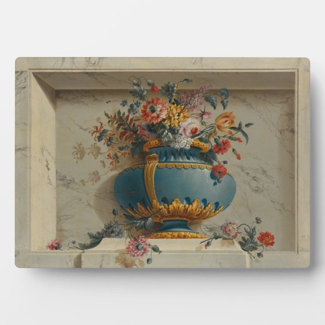 Vase of Flowers in a Niche Plaque (Front)