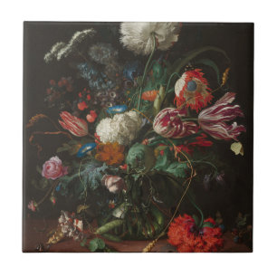 Vase of Flowers - Jan Davidsz. de Heem Ceramic Tile