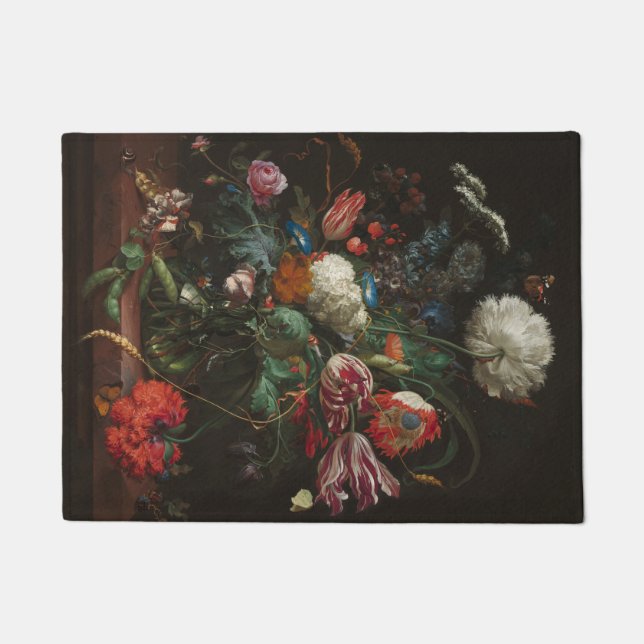 Vase of Flowers - Jan Davidsz. de Heem Doormat (Front)