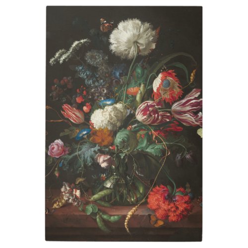 Vase of Flowers _ Jan Davidsz de Heem Metal Print