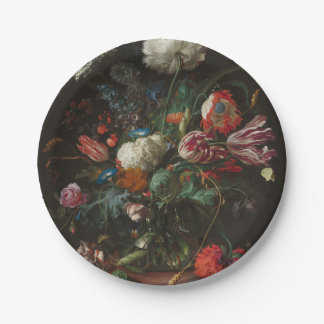 Vase of Flowers - Jan Davidsz. de Heem Paper Plates