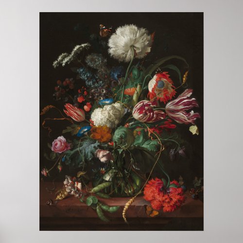 Vase of Flowers _ Jan Davidsz de Heem Poster