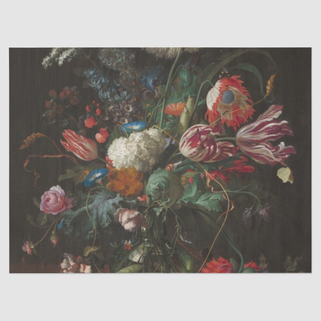 Vase of Flowers - Jan Davidsz. de Heem Tissue Paper (Front)
