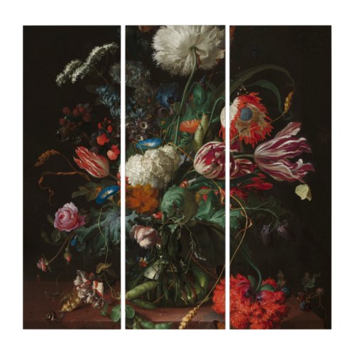 Vase of Flowers _ Jan Davidsz de Heem Triptych