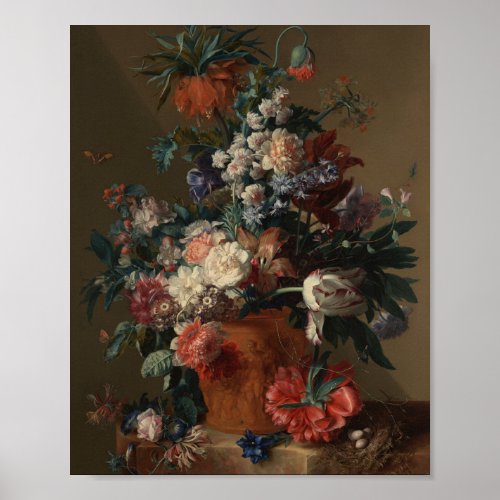 Vase of Flowers _ Jan van Huysum Poster