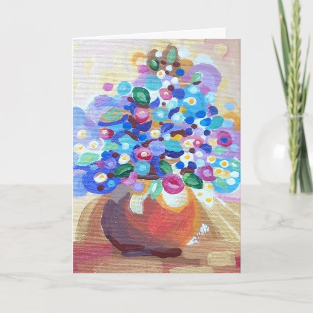 Vase of flowers - Mother's Day Card (Front)