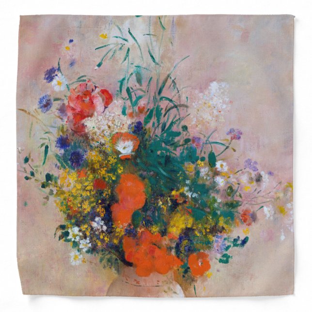 Vase of Flowers, Redon Bandana (Front)